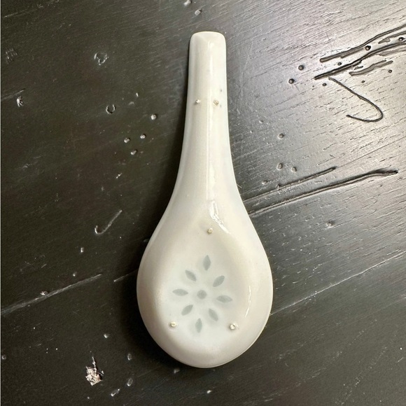 ANTIQUE, CHINESE RICE GRAIN, PORCELAIN, SOUP SPOON. TRADITIONAL BLUE & WHITE. - Picture 6 of 6